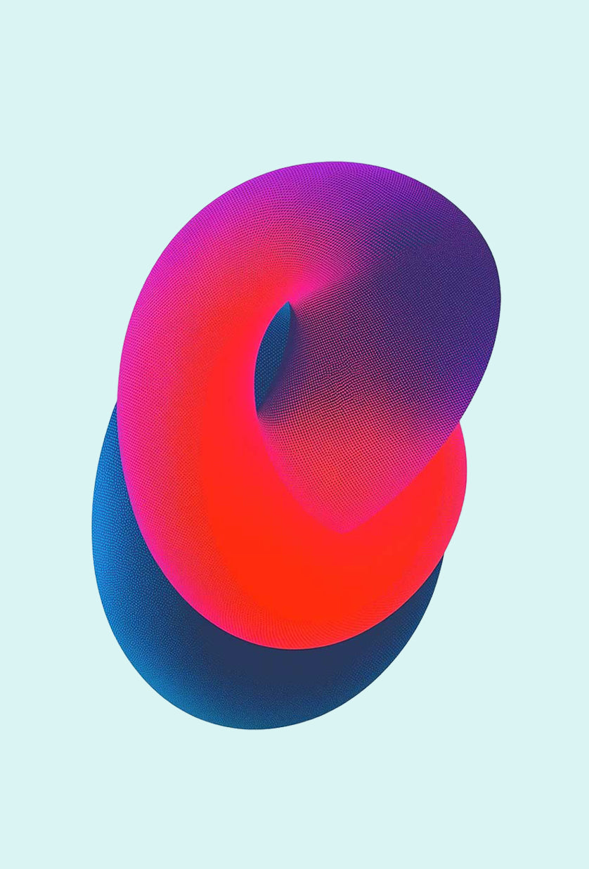 Abstract blue red 5